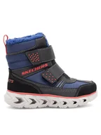 Buty dla chłopców - Skechers Śniegowce 90588L/NVBK Granatowy - miniaturka - grafika 1