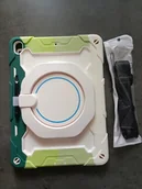 Etui do tabletów - Etui pancerne do iPad pro 10,5 /air3 2019 Zielono Białe - miniaturka - grafika 1