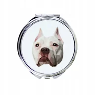 Lusterka do makijażu - Pitbull Lusterko kieszonkowe Pies geometryczny - miniaturka - grafika 1