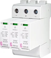 Piorunochrony - ETI Ogranicznik przepięć T1, T2 B, C do systemów PV ETITEC M T12 PV 1100/12,5 Y - miniaturka - grafika 1