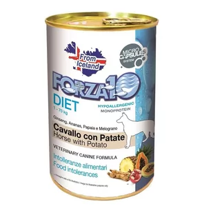 Forza10 Karma mokra dla psa Diet, konina z ziemniakami, 400 g - Mokra karma dla kotów - miniaturka - grafika 1