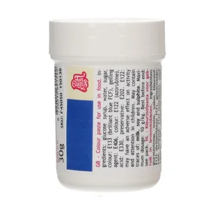 Pasta koloryzująca FunCakes Paste Royal Blue 30g - królewski NIEBIESKI - Dodatki do ciast w proszku - miniaturka - grafika 1