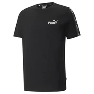 Koszulki sportowe męskie - Męska koszulka Essentials+ Tape PUMA Black - miniaturka - grafika 1