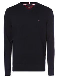 Tommy Hilfiger Sweter z dodatkiem kaszmiru Mężczyźni Bawełna niebieski jednolity, S - Swetry męskie - miniaturka - grafika 1