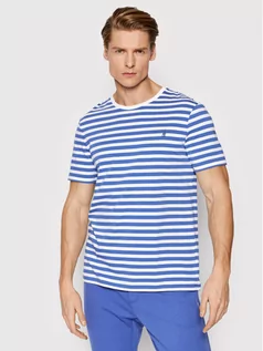 Koszulki męskie - Ralph Lauren Polo T-Shirt 710857238002 Niebieski Slim Fit - grafika 1