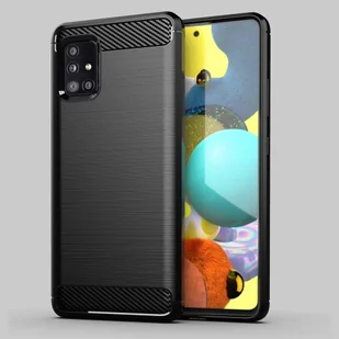 Carbon Case elastyczne etui pokrowiec Samsung Galaxy A51 5G niebieski - Etui i futerały do telefonów - miniaturka - grafika 10