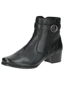 Botki damskie - Caprice Damskie botki Boot Flat 9-25420-43, Black Nappa, 37 EU szerokie, Czarna papka, 37 EU Weit - miniaturka - grafika 1