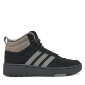 Buty dla chłopców - Sneakersy adidas Hoops 4.0 Mid JQ5361 Czarny - miniaturka - grafika 1