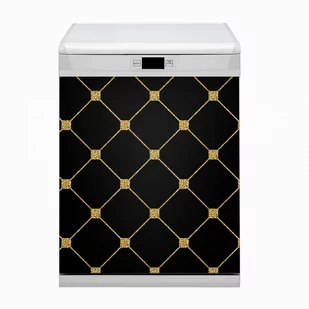 Mata Bluedecor Magnes na zmywarkę, Złote Romby 60x80 - Dekoracje domu - miniaturka - grafika 1