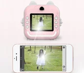 Aparaty natychmiastowe - DRUKUŚ 2.0 DRUKARKA APARAT NATYCHMIASTOWY DO ZDJĘĆ NIEBIESKI 3w1 + 8 ROLEK - miniaturka - grafika 1