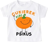 Koszulki dla dziewczynek - koszulka na dzień dyni - CUKIEREK ALBO PSIKUS - miniaturka - grafika 1