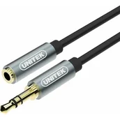 Kable - Unitek PRZEWÓD MIJNIJACK 3,5MM (M)- 3,5MM (F) 1M Y-C932ABK - miniaturka - grafika 1