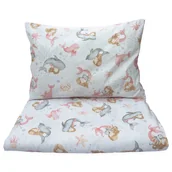 Pościel dla dzieci - Pościel 140 x 100 cm - Syrenki białe - miniaturka - grafika 1