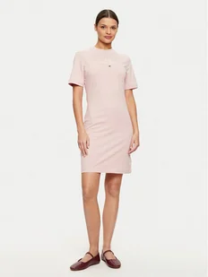 Tommy Hilfiger Sukienka codzienna WW0WW43830 Różowy Regular Fit - Sukienki - miniaturka - grafika 1