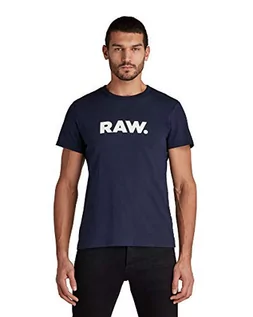 Koszulki męskie - G-STAR RAW koszulka męska holorn, niebieski (Sartho Blue 8415-6067), XS - grafika 1