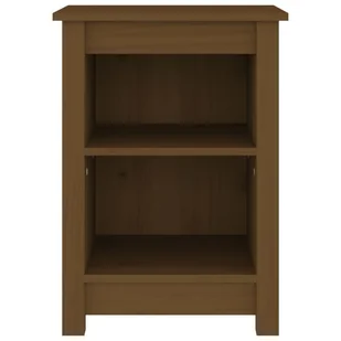 Lumarko Szafki nocne, 2 szt., miodowy brąz, 40x35x55 cm, drewno sosnowe - Szafki nocne - miniaturka - grafika 5