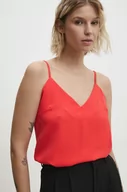 Koszulki sportowe damskie - Answear Lab top damski kolor czerwony - miniaturka - grafika 1