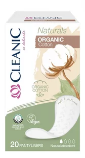 Cleanic Naturals Organic Cotton - Wkładki higieniczne 20szt - Akcesoria obuwnicze - miniaturka - grafika 1
