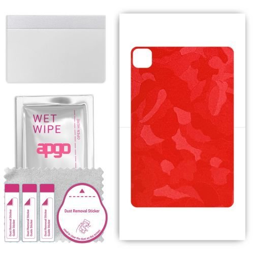 folia naklejka skórka strukturalna na TYŁ do Doogee T10 - Moro Camo Czerwony - apgo SKINS