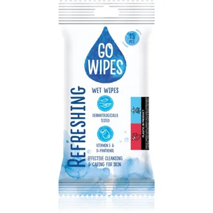 GoWipes Refreshing nawilżane chusteczki oczyszczające do rąk 15 szt. - Chusteczki nawilżane - miniaturka - grafika 1