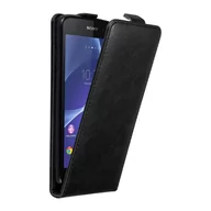 Etui i futerały do telefonów - Pokrowiec Do Sony Xperia Z3 w Etui CZARNA NOC Flip Case Cover Obudowa Ochronny Cadorabo - miniaturka - grafika 1