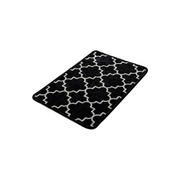 Dywaniki łazienkowe - Czarno-biały dywanik łazienkowy Foutastic Dark Rustic, 60x40 cm - miniaturka - grafika 1