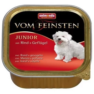Animonda Dog Vom Feinsten Junior smak: wołowina z drobiem 150g tacka - Mokra karma dla psów - miniaturka - grafika 1