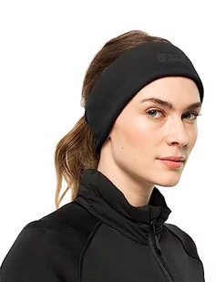 Jack Wolfskin Opaska na czoło Real Stuff Black One Size - Ozdoby do włosów - miniaturka - grafika 1