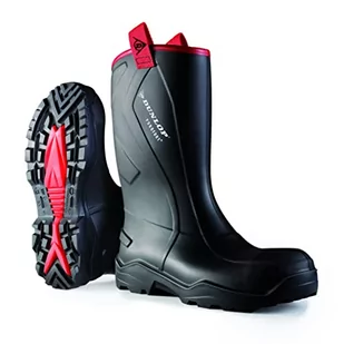 Dunlop Protective Footwear Dunlop Protective Footwear Purofort Rugged full safety kalosze dla dorosłych, uniseks, czarne, 49/50 EU C762043.CH.49/50 - Kalosze damskie - miniaturka - grafika 1