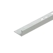 Listwy i profile - Cezar Profil aluminiowy do glazury narożny srebrny mat 10x1x3000 mm - miniaturka - grafika 1