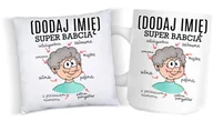 Gadżety dla niej i dla niego - zestaw poduszka plus kubek dla babci - miniaturka - grafika 1
