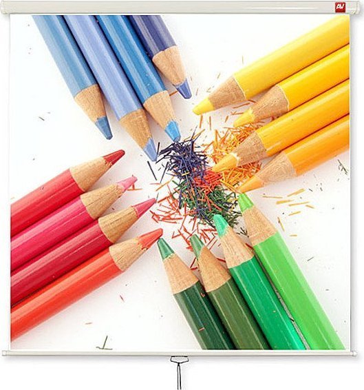 AVTEK WALL STANDARD 200 sufitowy, ścienny rozwijane ręcznie 200 x 200