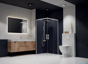 Radaway Idea White Kdd kabina 75x75cm szkło przejrzyste 387066-04-01L/387066-04-01R - Kabiny prysznicowe Radaway Idea White Kdd kabina 75x75cm szkło przejrzyste 387066-04-01L/387066-04-01R - Kabiny prysznicowe - miniaturka - grafika 4