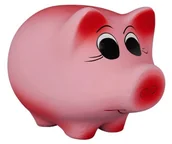 Skarbonki - Max-land SKARBONKA ŚWINKA DEKORACYJNA CERAMICZNA XL ŚWINKA - XL NIEBIESKA - miniaturka - grafika 1