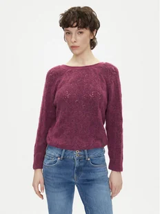 Pepe Jeans Sweter Nova PL702239 Różowy Regular Fit - Swetry damskie - miniaturka - grafika 1