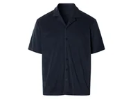 Koszule męskie - LIVERGY® Koszulka frotte (Granatowy, XL (56/58)) - miniaturka - grafika 1