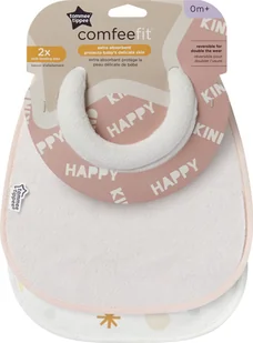 Tommee Tippee TOMMEE TIPPEE bib COMFEEFIT, 0 m+, 2 pcs., beige, multicolour, 46353060 - Śliniaki i fartuszki - miniaturka - grafika 1