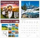 Kalendarze - Kalendarz 2026 ścienny 30x30 Krajobrazy HELMA - miniaturka - grafika 1