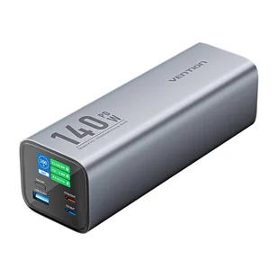 Powerbank Vention wyświetlacz LED 27000mAh 140W FHVH0 (szary) - Powerbanki - miniaturka - grafika 1