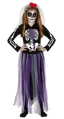 Stroje karnawałowe - Strój dla dzieci, Pani Szkielet, fioletowy, rozmiar 116 - miniaturka - grafika 1