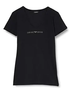 Emporio Armani Iconic Cotton T-Shirt damski, czarny, M - Koszulki i topy damskie - miniaturka - grafika 1