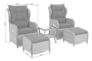 Meble ogrodowe technorattanowe Sofia Beige / Beige Melange - Meble ogrodowe - miniaturka - grafika 13