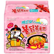 Kuchnie świata - Samyang Ramyun o smaku ostrego kurczaka a la Carbonara, ogniście ostry 5 x 130g - Samyang 1506-uniw - miniaturka - grafika 1