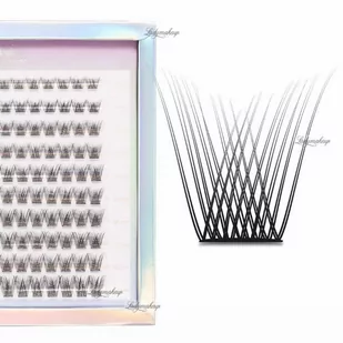 Many Beauty - Many Lashes - Master Box V-Lashes Mermaid - C - Duży zestaw kępek do rzęs - 140 sztuk - Sztuczne rzęsy i akcesoria - miniaturka - grafika 1