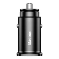 Ładowarki samochodowe - Baseus Square inteligentna ładowarka samochodowa 2x USB QC3.0 Quick Charge 3.0 SCP AFC 30W czarny (CCALL-DS01) - miniaturka - grafika 1
