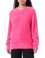 Swetry damskie - ICHI Sweter damski IHPOPS LS4, 182436/fuksja fioletowy, XXL - miniaturka - grafika 1