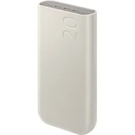 Powerbanki - Samsung Power bank battery Pack 45W, 3x USB-C, PD, 20 000 mAh, beżowy - miniaturka - grafika 1