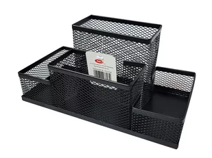 NET Przybornik biurko siatka czarny 4A Jumbo Net Z3318A - Przyborniki na biurko - miniaturka - grafika 1