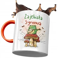 Kubki - Kubek Pomarańczowy Dla Synowej Żony Syna Prezent z Nadrukiem ze Zdjęciem + Opakowanie na prezent (wzór 03) - miniaturka - grafika 1