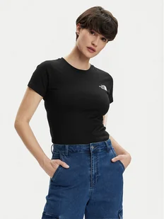 The North Face T-Shirt Redbox NF0A87NM Czarny Regular Fit - Koszulki i topy damskie - miniaturka - grafika 1